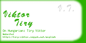 viktor tiry business card